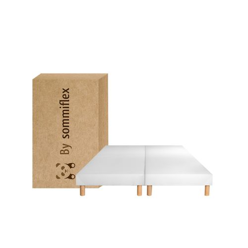 Lot De 2 Sommiers Tapissiers Blanc 70x190 Ensemble 140x190 Fabrication Française Artisanale