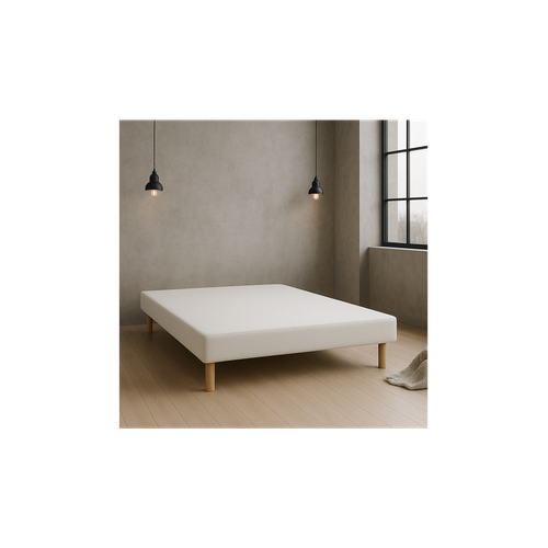 Sommier Tapissier Blanc 140x190 Fabrication Française Artisanale