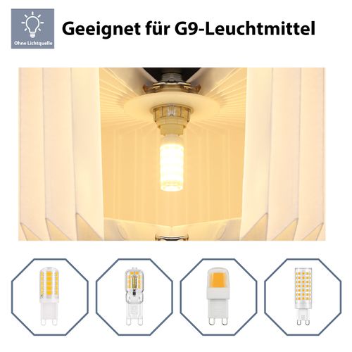 Suspension Vintage Longue – Abat-jour En Papier 4 Lumières(sans Ampoule)