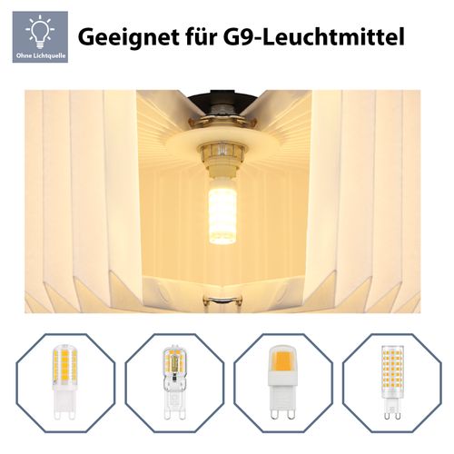 Suspension Vintage Longue Réglable – Abat-jour Papier 3 Lumières (sans Ampoule)