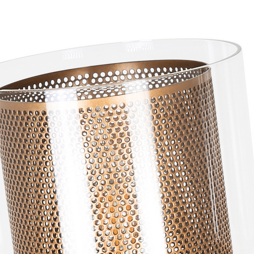 Suspension Vintage – Verre Doré, Câble 2m Avec Interrupteur, E14. Style Rétro Pour Intérieur.