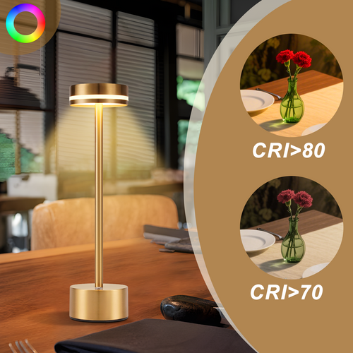 Lampe à Poser Doré H.32cm 2 Pièces