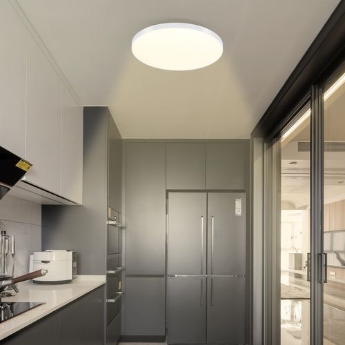 LED Plafonnier à Intensité Variable Ip44 37 X 2,5 Cm