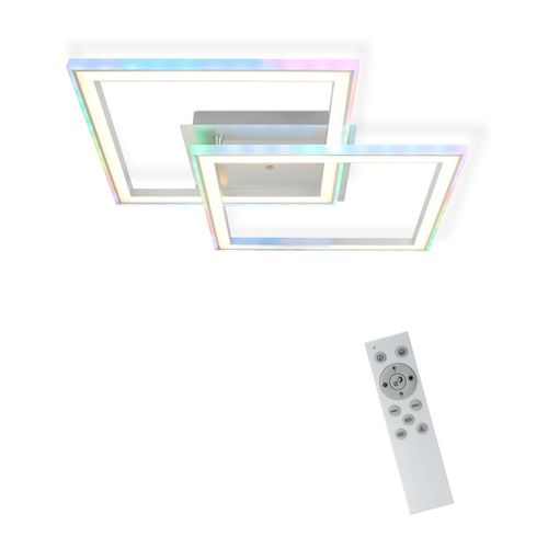 Plafonnier LED , Changement De Couleur Rvb, Intensité Variable,avec Télécommande, 35 W