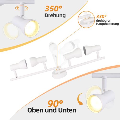 Spot De Plafond  4 Flammes Gu10, Design Moderne, En Métal, Pour Salon, Couloir