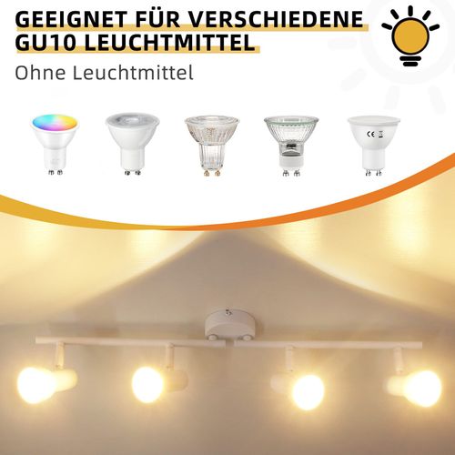 Spot De Plafond  4 Flammes Gu10, Design Moderne, En Métal, Pour Salon, Couloir