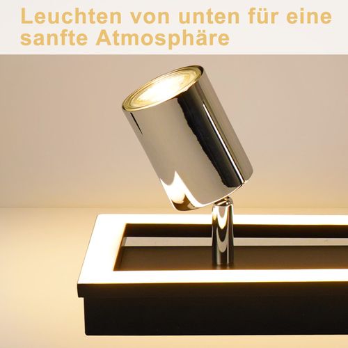 Spot De Plafond LED  2 Flammes Gu10 Moderne Blanc Chaud Orientable 12 W