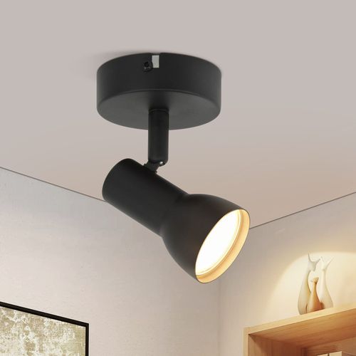 Spot De Plafond  1 Flamme Noir Moderne Pour Intérieur, Gu10, Pour Chambre à Coucher