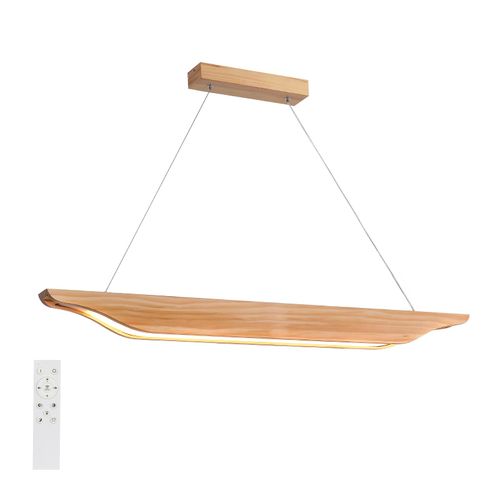 Suspension LED En Bois Au Design Moderne 90 Cm - Marron