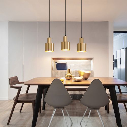 Suspension Table à Manger Lampe Suspendue Vintage Salle à Manger 3 Flammes à Manger