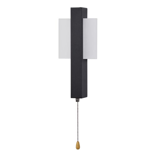 Applique Murale LED Intérieur Noire Avec Interrupteur, Design Moderne 6w 3000k Blanc Chaud Couloir