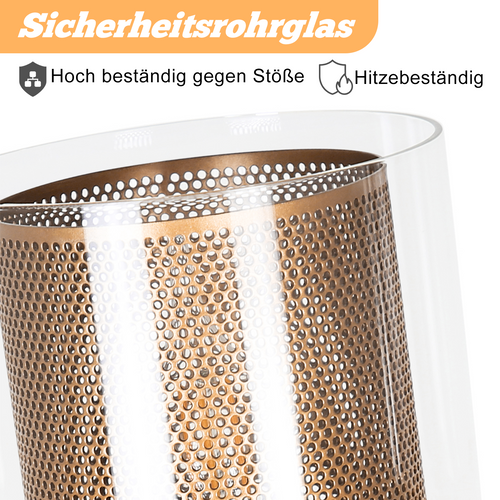 Suspension Vintage Dorée En Verre, 1 Ampoule E14, Câble 4.5m Avec Prise Et Interrupteur Rétro