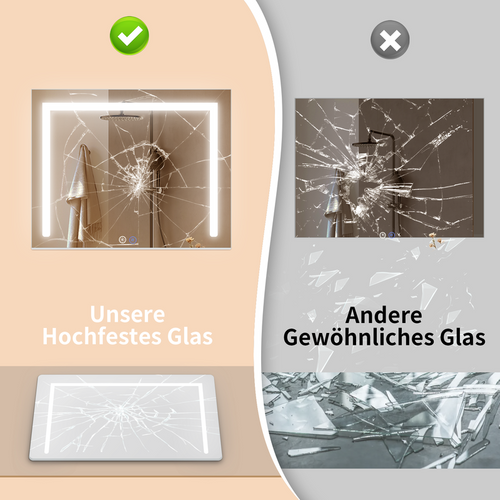 Miroir Maquillage Hollywood Sur Pied Avec 9 LED, Miroir De Table Lumineux Rotation 360° Cosmétique