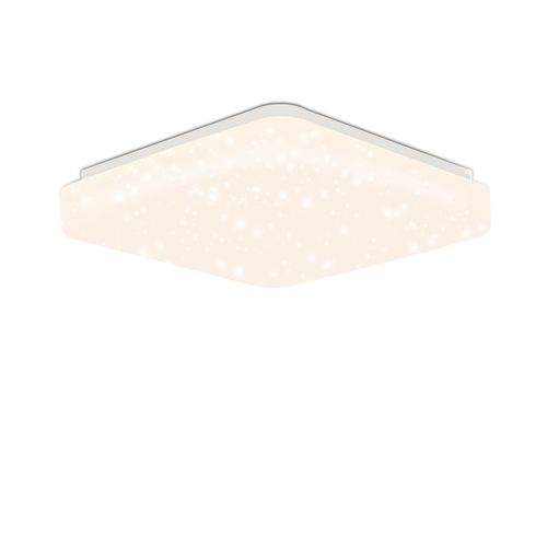 Plafonnier LED 15w 21cm Carré Ciel Étoilé Blanc Neutre Enfant