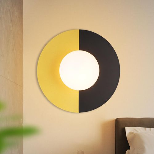 Applique Murale Vintage Verre Et Métal Design Moderne E14