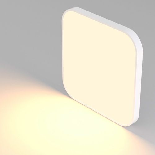 Plafonnier LED Chambre Plat 27cm Lampe Cuisine Blanc Chaud Ip44 Salle De Bain Couloir Carré 19w
