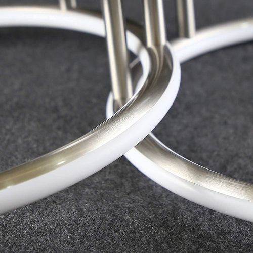 LED Plafonnier Moderne Anneaux Design Lumière Blanc Chaud 3000k 41w 3 Flammes