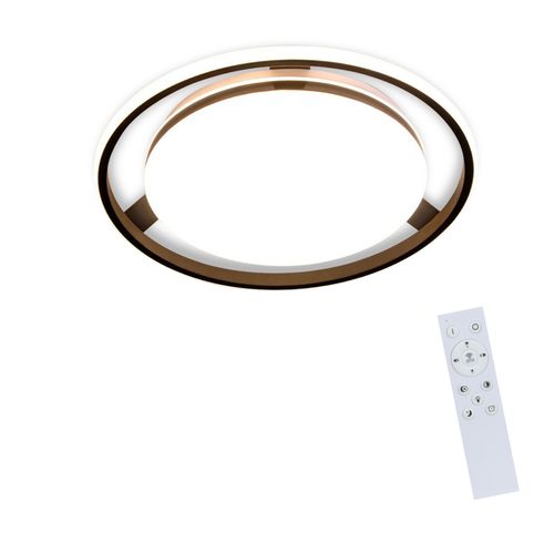 Plafonnier LED Noir Rond Dimmable Télécommande Moderne Salon Cuisine