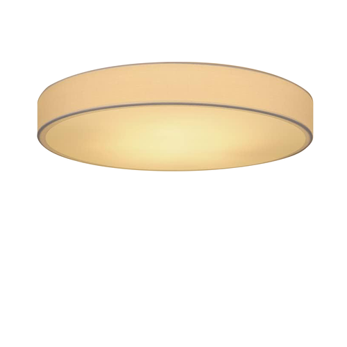 Plafonnier LED Rond Blanc 30cm Moderne 12w Avec Abat-jour En Tissu 3000k Blanc Chaud