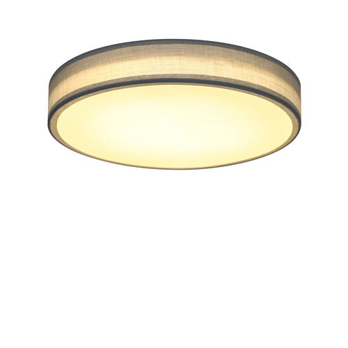 Plafonnier LED Chambre Abat-jour En Tissu Moderne Rond 3000k 12w