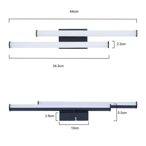 Plafonnier LED Salon Moderne Noir 24w 3000k Blanc Chaud Chambre LED Intégré En Permanence