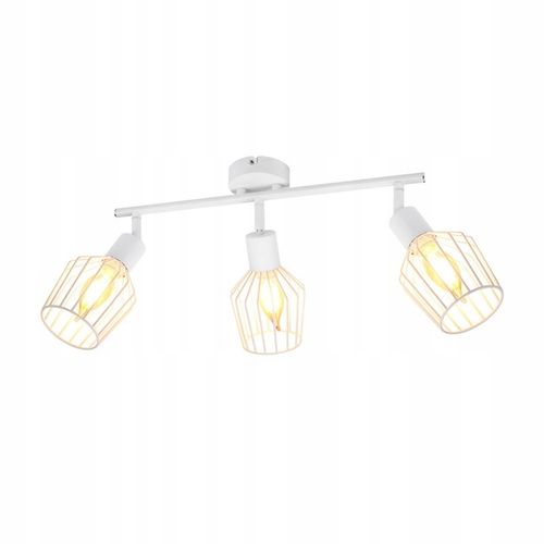 3 Spots De Plafond E14 - Métal, Lampe De Couloir Industrielle Pivotante à 350°, Applique Murale