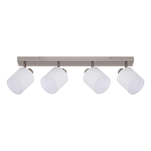 4 Spots De Plafond Salon Moderne E14 Argent Pivotant à 350°max.25w Lampe (sans Ampoule)