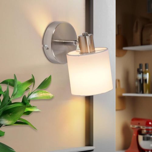 Spot Orientable 350° E14 Max 40 W Couloir Moderne Nickel Applique Murale Lampe
