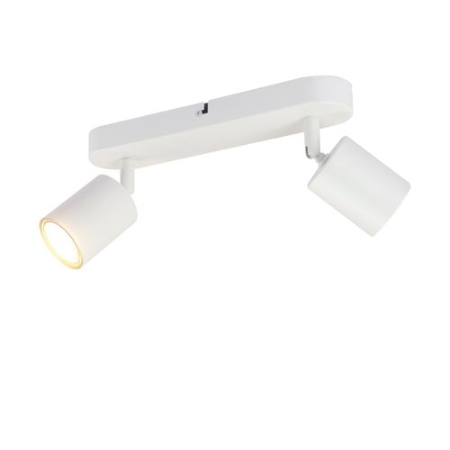 2 Spots blancs Plafonnier Couloir Gu10 Lampe Moderne Pivotant Design Mur