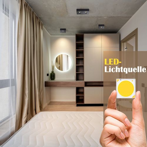 Spot De Plafond LED Noir 7w En Saillie Angulaire Blanc Chaud Petit Plafonnier Pour Salon Couloir