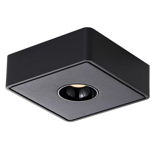 Spot De Plafond LED Noir 7w En Saillie Angulaire Blanc Chaud Petit Plafonnier Pour Salon Couloir