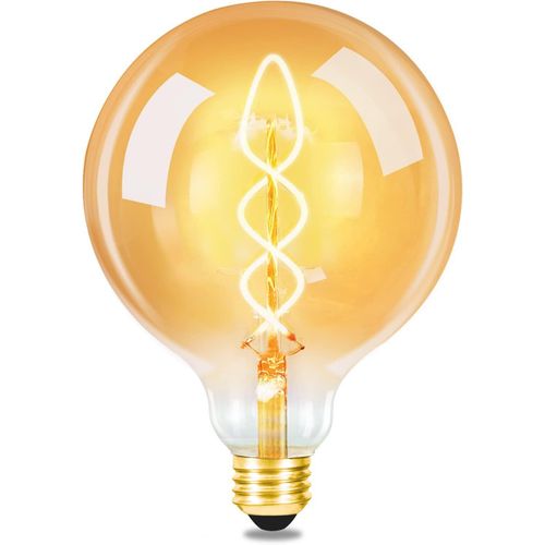 Ampoule LED E27 Vintage : Ampoule Rétro G125 4w Filament Blanc Chaud Éclairage