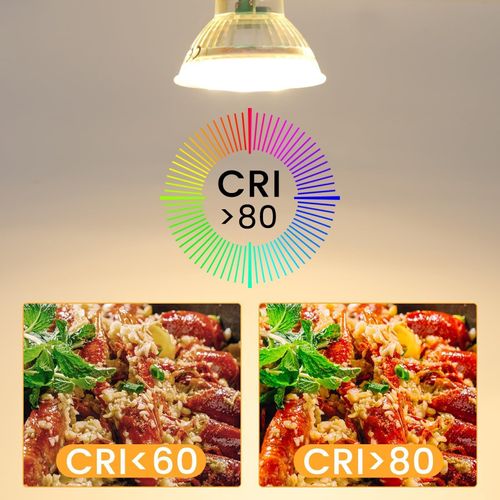 Lot 6 Ampoules LED Gu10 5w Blanc Neutre 4000k 110° Non Dimmable