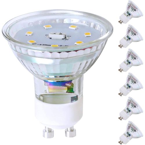 Lot 6 Ampoules LED Gu10 5w Blanc Neutre 4000k 110° Non Dimmable