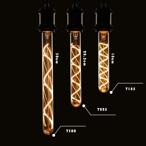 Ampoule LED E27 Tubulaire Vintage Edison 4w Blanc Chaud Filament