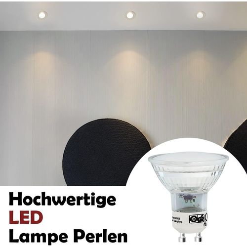 Lot De 10 Ampoules LED Gu10 Blanc Chaud 4w - Par16 Spot Encastrable Angle De Faisceau 120° 3000k