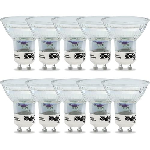 Lot De 10 Ampoules LED Gu10 Blanc Chaud 4w - Par16 Spot Encastrable Angle De Faisceau 120° 3000k