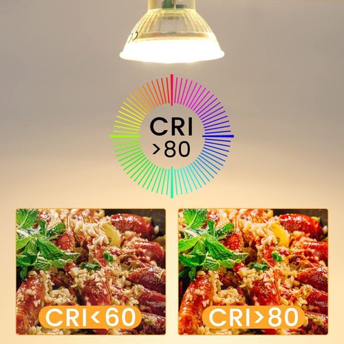 Lot 6 Ampoules LED Gu10 5w Blanc Neutre 4000k 110° Non Dimmable