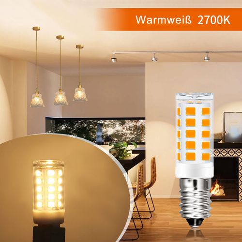Lot 8 Ampoules LED E14 2.5w 2700k Vintage Rétro Verre Économie
