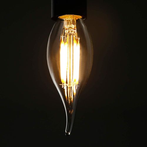 Lot De 6 Ampoules LED E14 4w Blanc 2700k Lampe Bougie Chaud Filament Économie - Non Dimmable