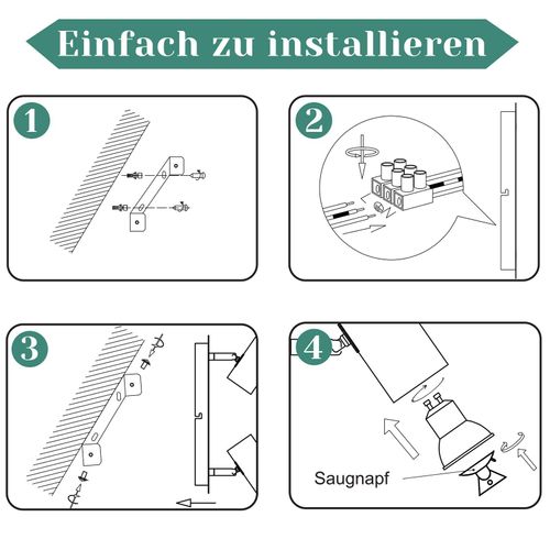 Spot De Plafond 1 Flamme Lampe De Couloir Gu10 - LED Spot De Plafond Nickel 330° Sans Ampoules