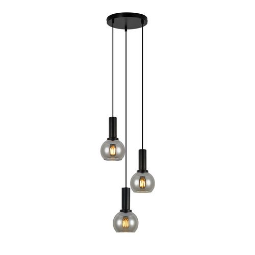 Lampe Suspendue  Pour Table à Manger, Suspension En Verre à 3 Flammes Vintage Suspendue E27