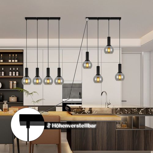 Suspension Pour Table à Manger Lampe Suspendue En Verre 4 Flammes Lampe De Salle à Manger E27