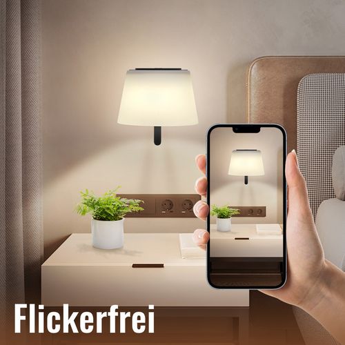 Applique Murale D'intérieur à Piles : 2 Appliques Murales LED à Intensité Variable Avec Interrupteur