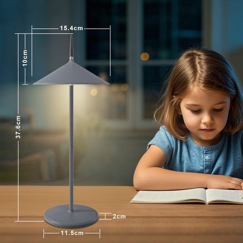 Lampe De Table Sans Fil, Lampe De Chevet LED, Batterie 1800mha, Rechargeable, Tactile
