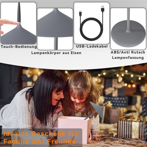 Lampe De Table Sans Fil Lampe De Chevet Batterie Lot De 2 Lampes De Table LED 1800mha Rechargeable