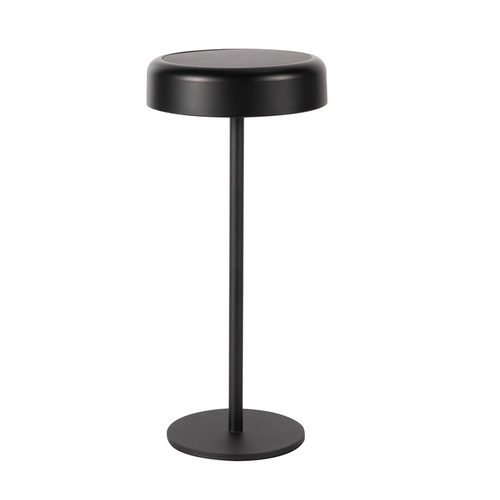 Lampe De Table LED Solaire  Sans Fil Rechargeable Tactile à Intensité Variable Noire 3 600 Mha