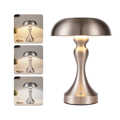 Lampe De Chevet LED Tactile, Intensité Variable, Sans Fil, Rechargeable Par USB, Style Vintage