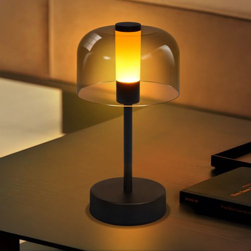 Lampe De Chevet à LED à Piles Et Intensité Variable Sans Fil Rechargeable USB-c 1800k-6500k