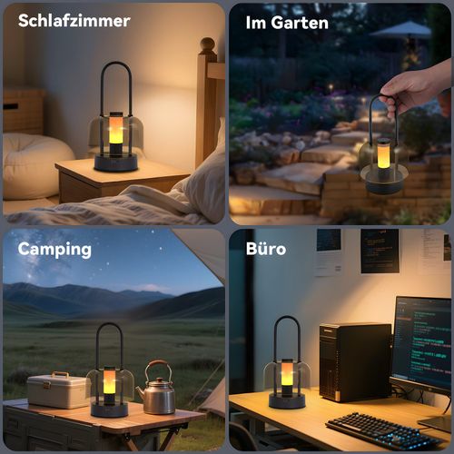 Lampe De Table Portable à LED  , Lampe De Chevet Sans Fil, Intensité Variable 1800 K-6500 K